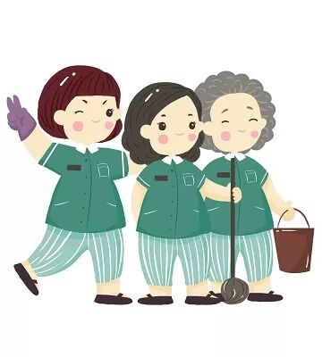 保洁卡通形象