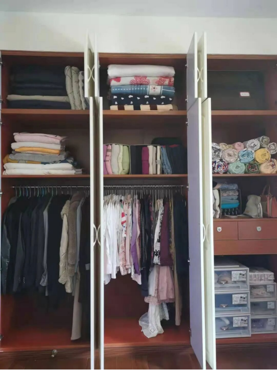 整理后的衣橱