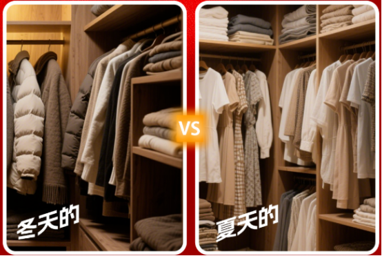 衣服分季
