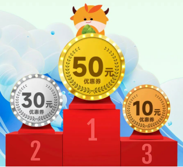 排名不同礼券不同