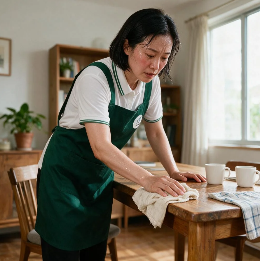 大田小家保洁师作业模拟图